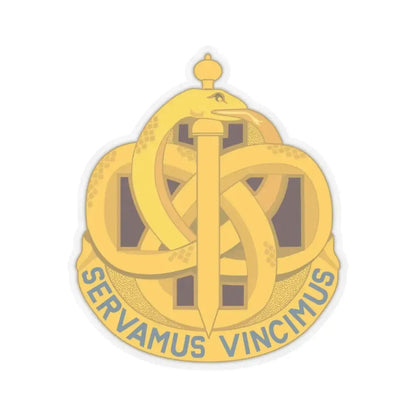 411 Hospital Center (U.S. Army) STICKER Vinyl Kiss-Cut Decal 6 Inch Transparent - The Sticker Space