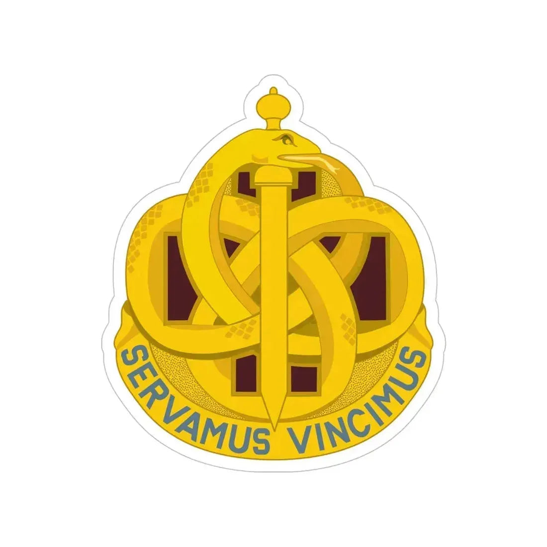 411 Hospital Center (U.S. Army) Transparent STICKER Die-Cut Vinyl Decal 6 Inch - The Sticker Space