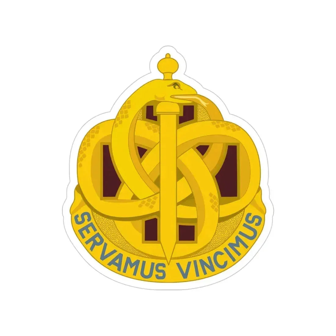 411 Hospital Center (U.S. Army) Transparent STICKER Die-Cut Vinyl Decal - The Sticker Space