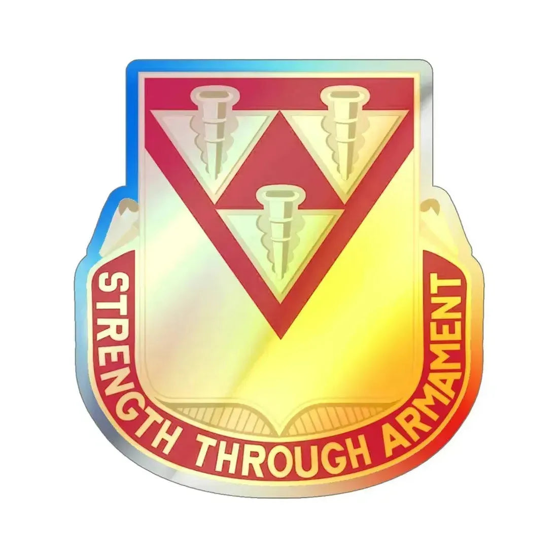 411 Ordnance Battalion (U.S. Army) Holographic STICKER Die-Cut Vinyl Decal 5 Inch Holographic - The Sticker Space