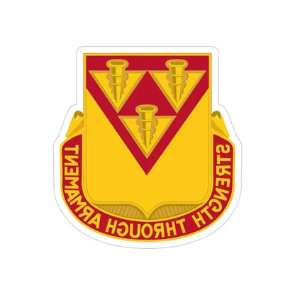 411 Ordnance Battalion (U.S. Army) REVERSE PRINT Transparent Die-Cut STICKER - The Sticker Space