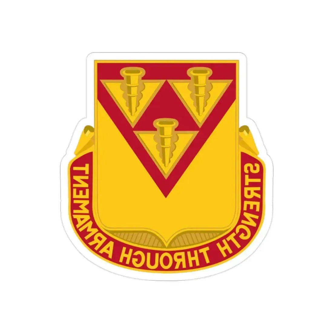 411 Ordnance Battalion (U.S. Army) REVERSE PRINT Transparent Die-Cut STICKER - The Sticker Space