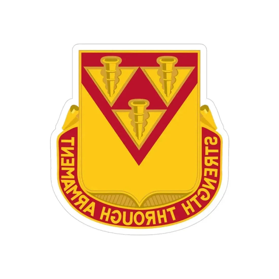 411 Ordnance Battalion (U.S. Army) REVERSE PRINT Transparent Die-Cut STICKER - The Sticker Space