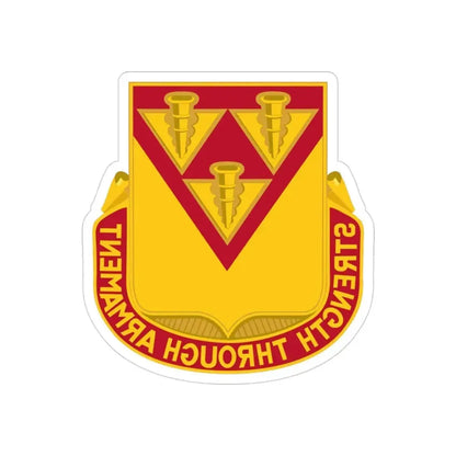 411 Ordnance Battalion (U.S. Army) REVERSE PRINT Transparent Die-Cut STICKER - The Sticker Space