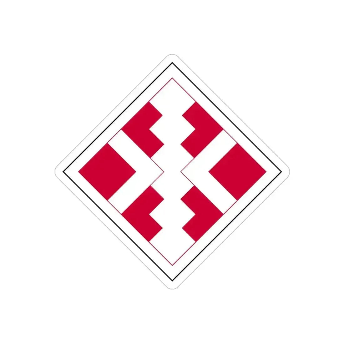 411th Engineer Brigade (U.S. Army) REVERSE PRINT Transparent Die-Cut STICKER 6 Inch Die-Cut Transparent - The Sticker Space