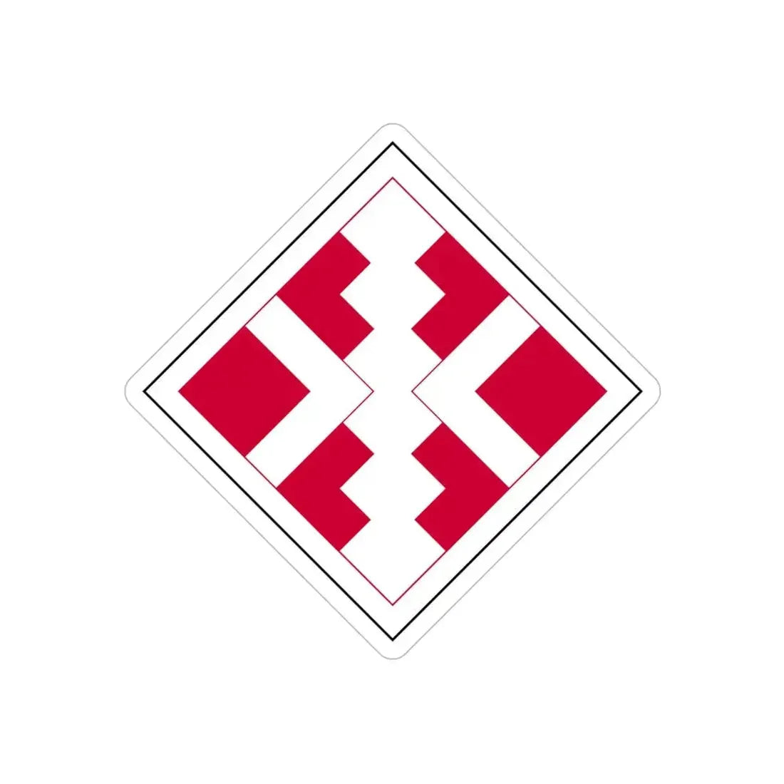 411th Engineer Brigade (U.S. Army) REVERSE PRINT Transparent Die-Cut STICKER - The Sticker Space