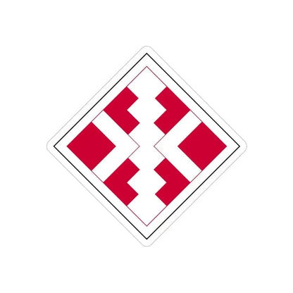 411th Engineer Brigade (U.S. Army) REVERSE PRINT Transparent Die-Cut STICKER - The Sticker Space