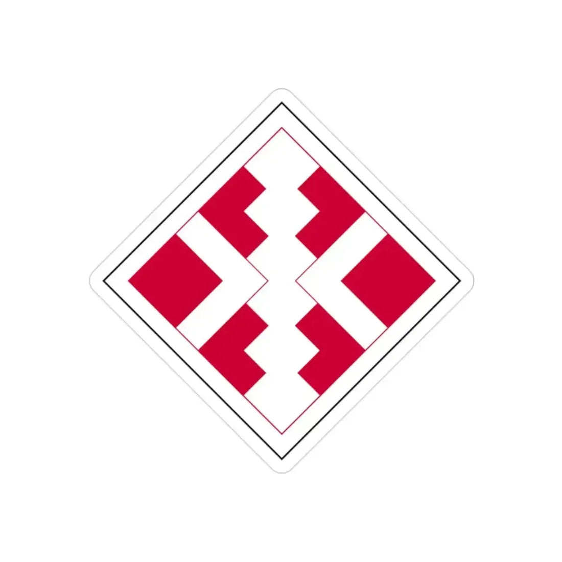 411th Engineer Brigade (U.S. Army) REVERSE PRINT Transparent Die-Cut STICKER - The Sticker Space