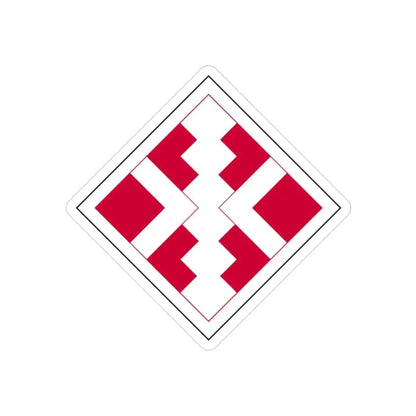 411th Engineer Brigade (U.S. Army) REVERSE PRINT Transparent Die-Cut STICKER - The Sticker Space