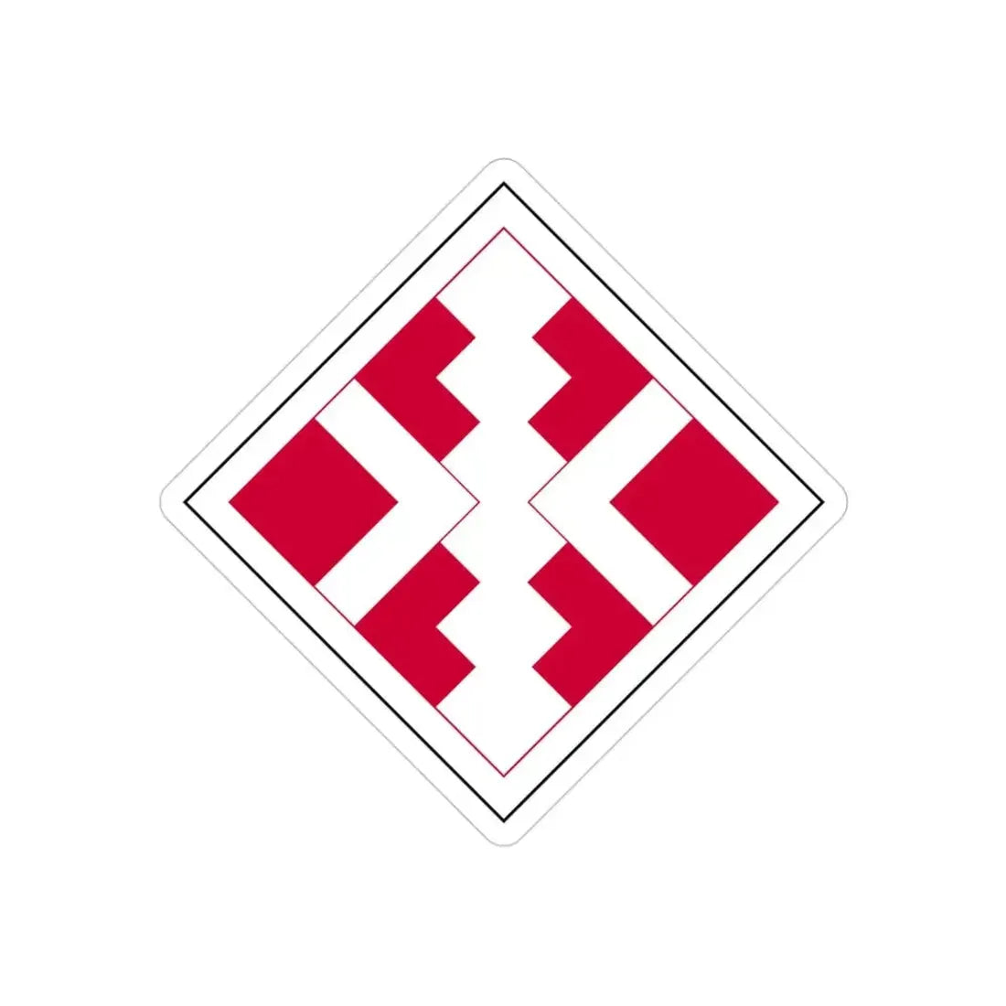 411th Engineer Brigade (U.S. Army) REVERSE PRINT Transparent Die-Cut STICKER - The Sticker Space