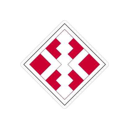 411th Engineer Brigade (U.S. Army) REVERSE PRINT Transparent Die-Cut STICKER - The Sticker Space