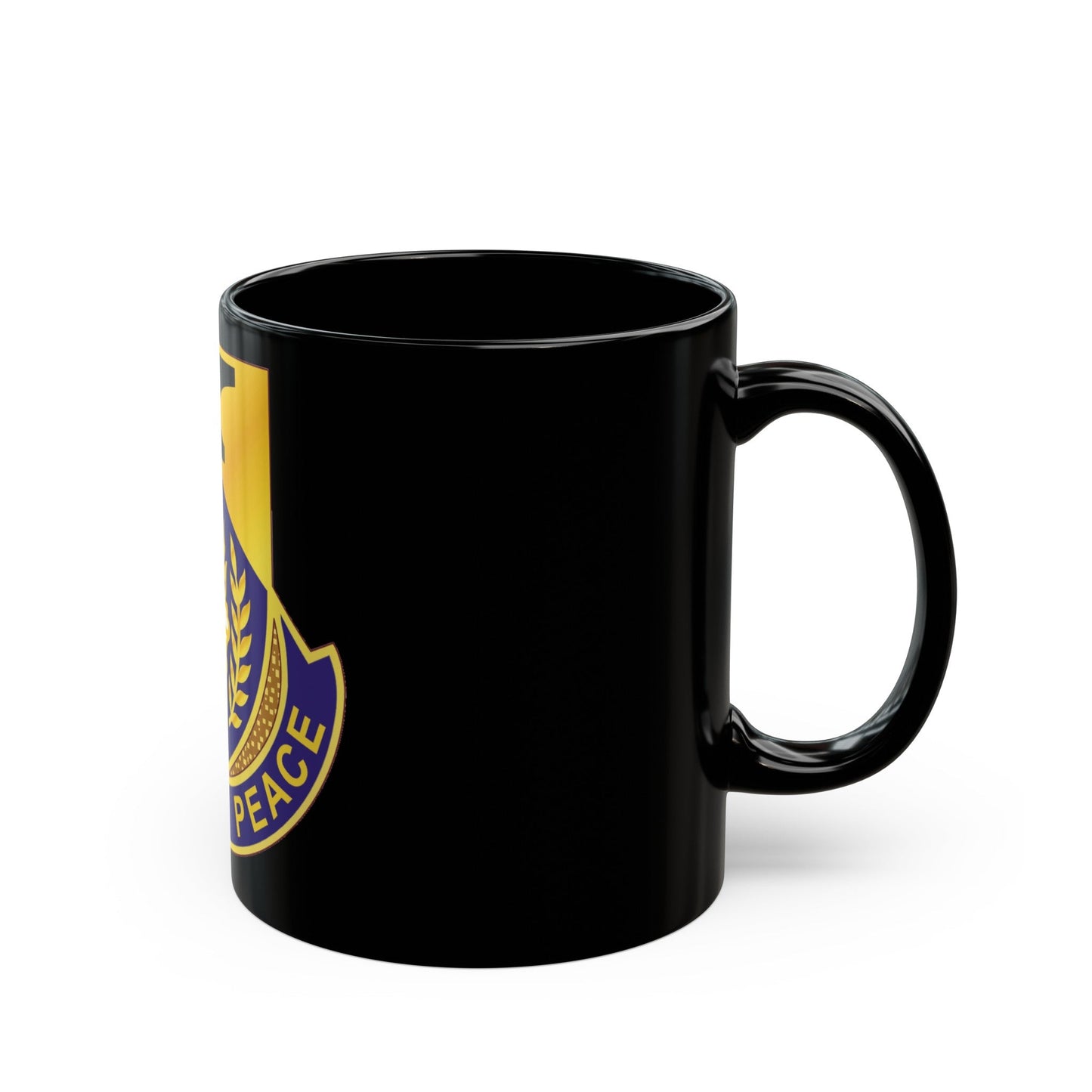 412 Civil Affairs Battalion (U.S. Army) Black Coffee Mug-The Sticker Space