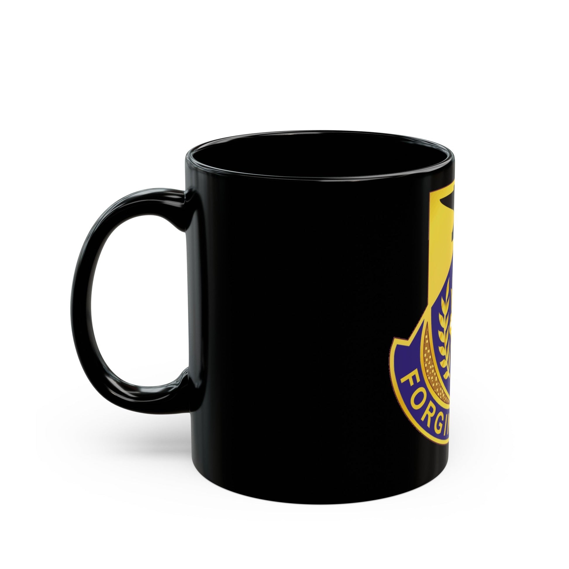 412 Civil Affairs Battalion (U.S. Army) Black Coffee Mug-The Sticker Space