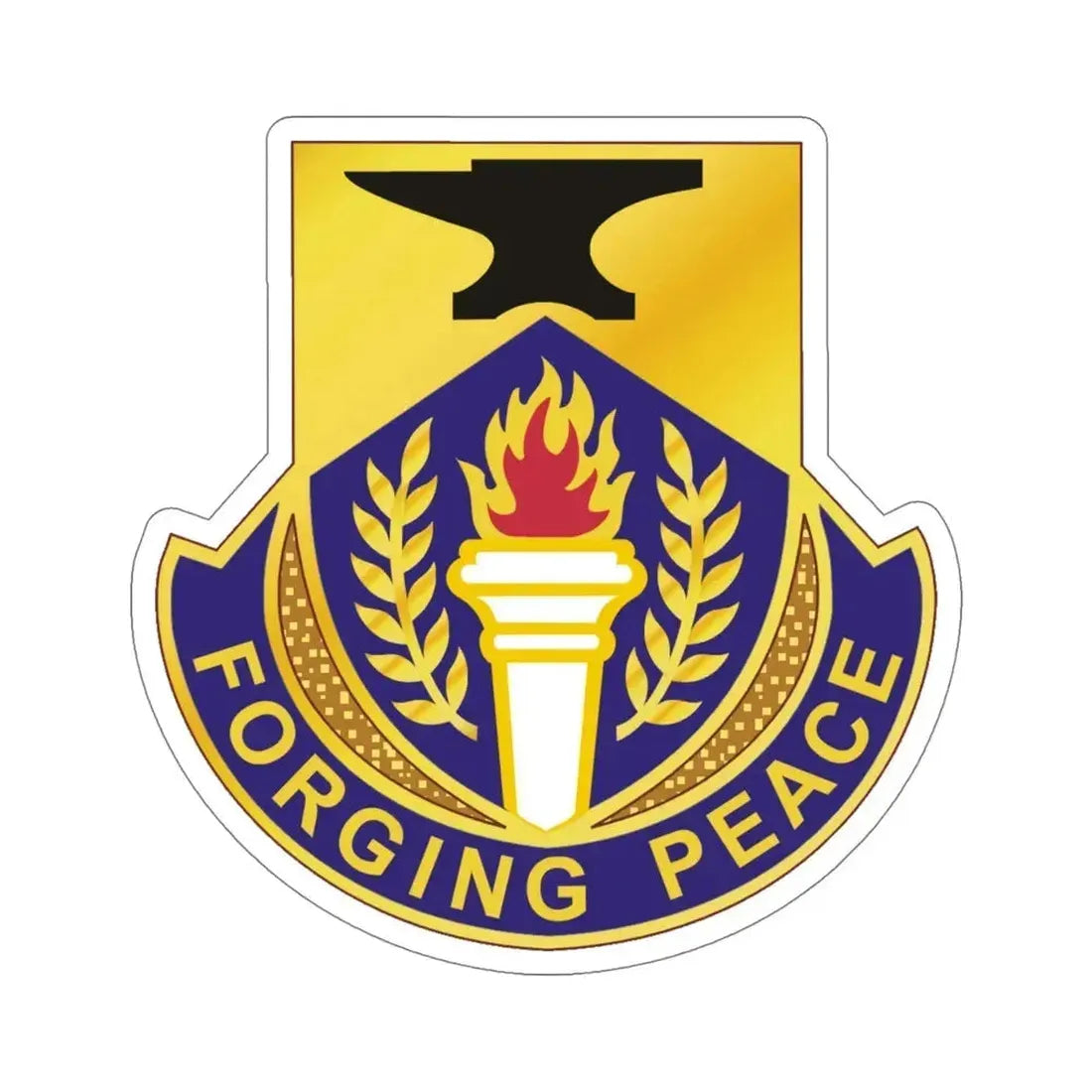 412 Civil Affairs Battalion (U.S. Army) STICKER Vinyl Die-Cut Decal 5 Inch - The Sticker Space