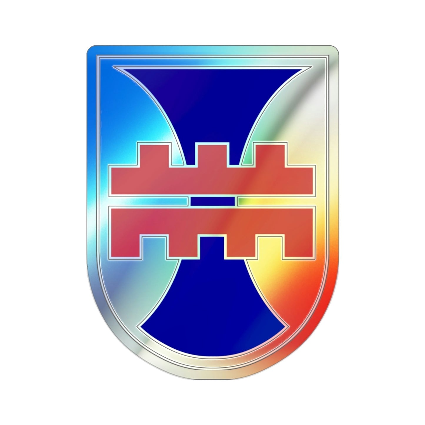 412 Engineer Command (U.S. Army) Holographic STICKER Die-Cut Vinyl Decal-2 Inch-The Sticker Space