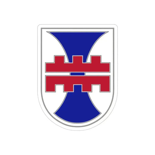 412 Engineer Command (U.S. Army) REVERSE PRINT Transparent Die-Cut STICKER 6 Inch Die-Cut Transparent - The Sticker Space