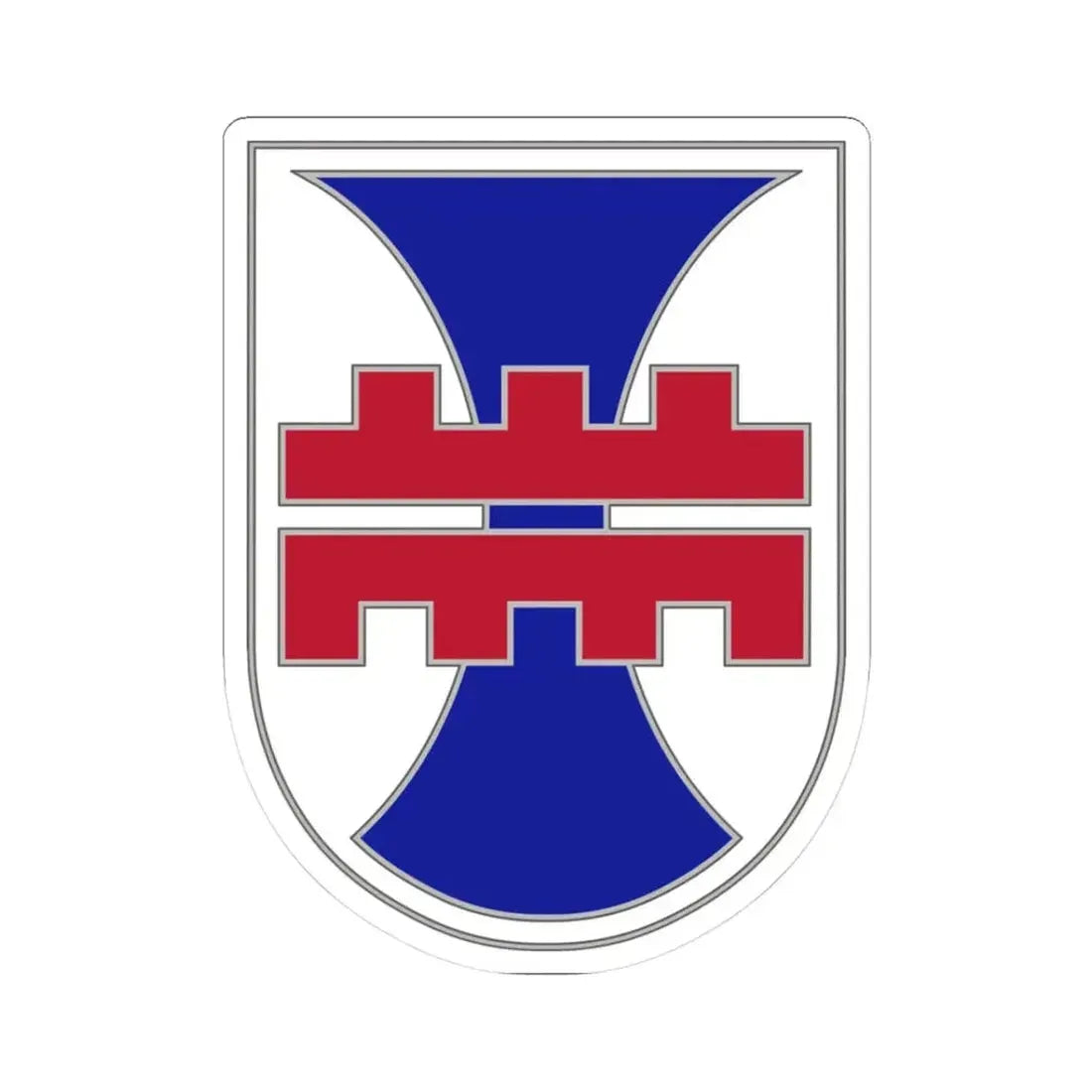 412 Engineer Command (U.S. Army) STICKER Vinyl Kiss-Cut Decal 3 Inch White - The Sticker Space