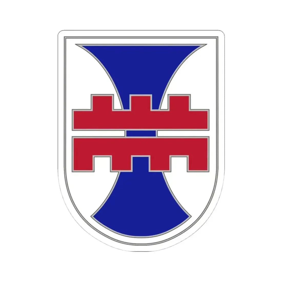 412 Engineer Command (U.S. Army) STICKER Vinyl Kiss-Cut Decal 4 Inch White - The Sticker Space