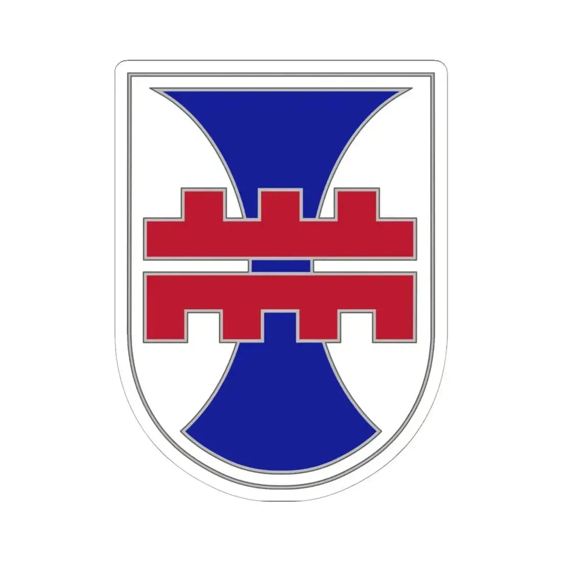 412 Engineer Command (U.S. Army) STICKER Vinyl Kiss-Cut Decal 6 Inch White - The Sticker Space