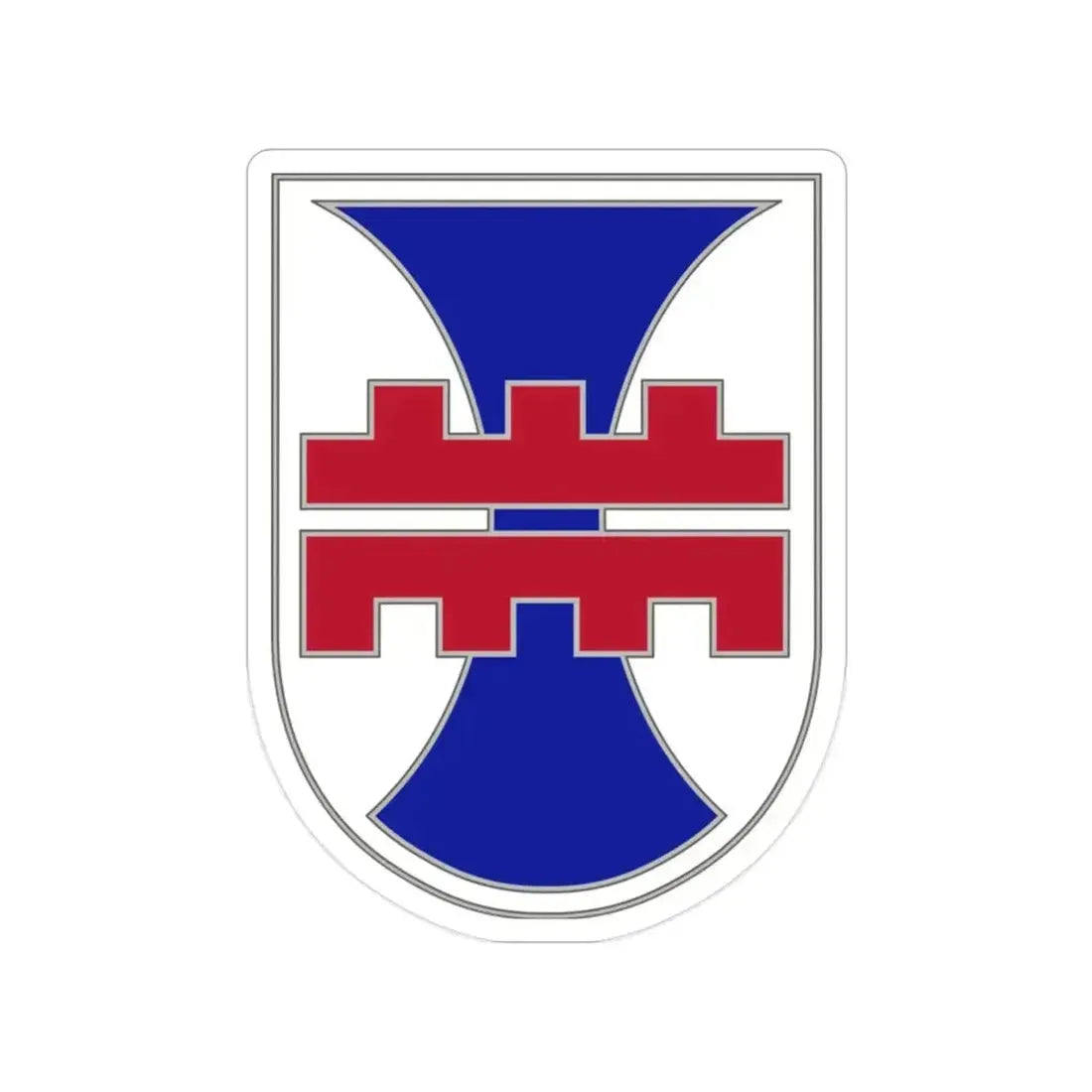 412 Engineer Command (U.S. Army) Transparent STICKER Die-Cut Vinyl Decal 2 Inch - The Sticker Space