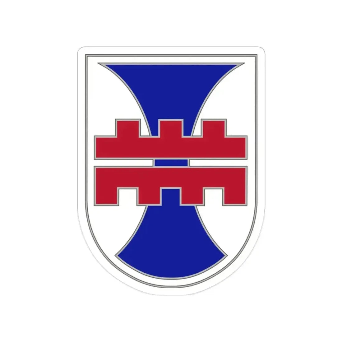 412 Engineer Command (U.S. Army) Transparent STICKER Die-Cut Vinyl Decal 2 Inch - The Sticker Space