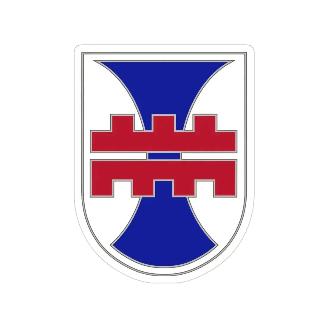 412 Engineer Command (U.S. Army) Transparent STICKER Die-Cut Vinyl Decal 3 Inch - The Sticker Space