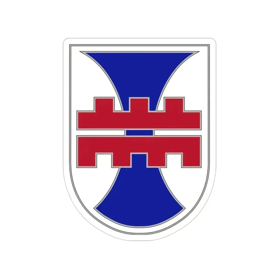 412 Engineer Command (U.S. Army) Transparent STICKER Die-Cut Vinyl Decal 4 Inch - The Sticker Space