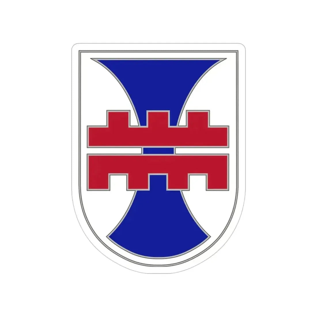 412 Engineer Command (U.S. Army) Transparent STICKER Die-Cut Vinyl Decal 4 Inch - The Sticker Space