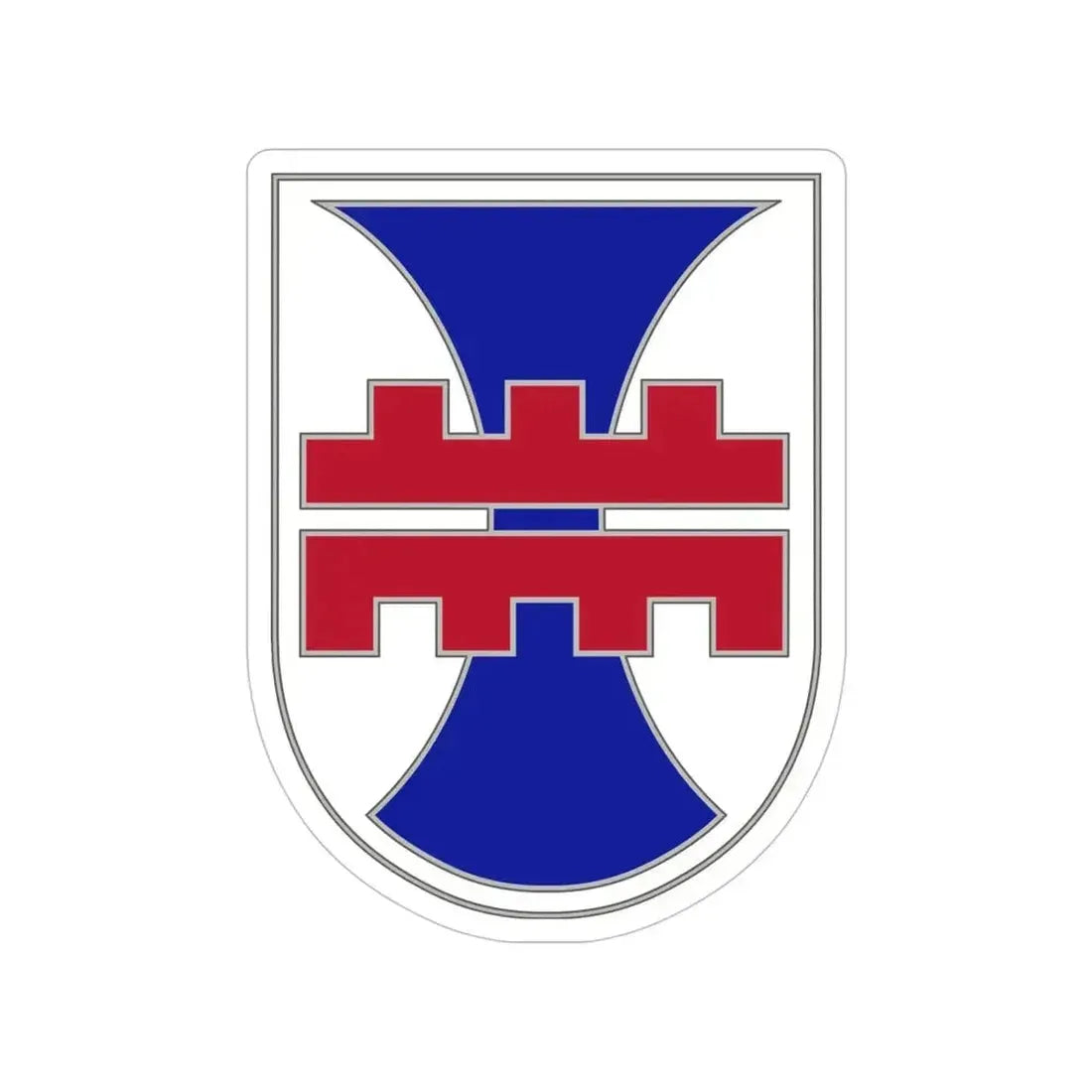 412 Engineer Command (U.S. Army) Transparent STICKER Die-Cut Vinyl Decal 5 Inch - The Sticker Space