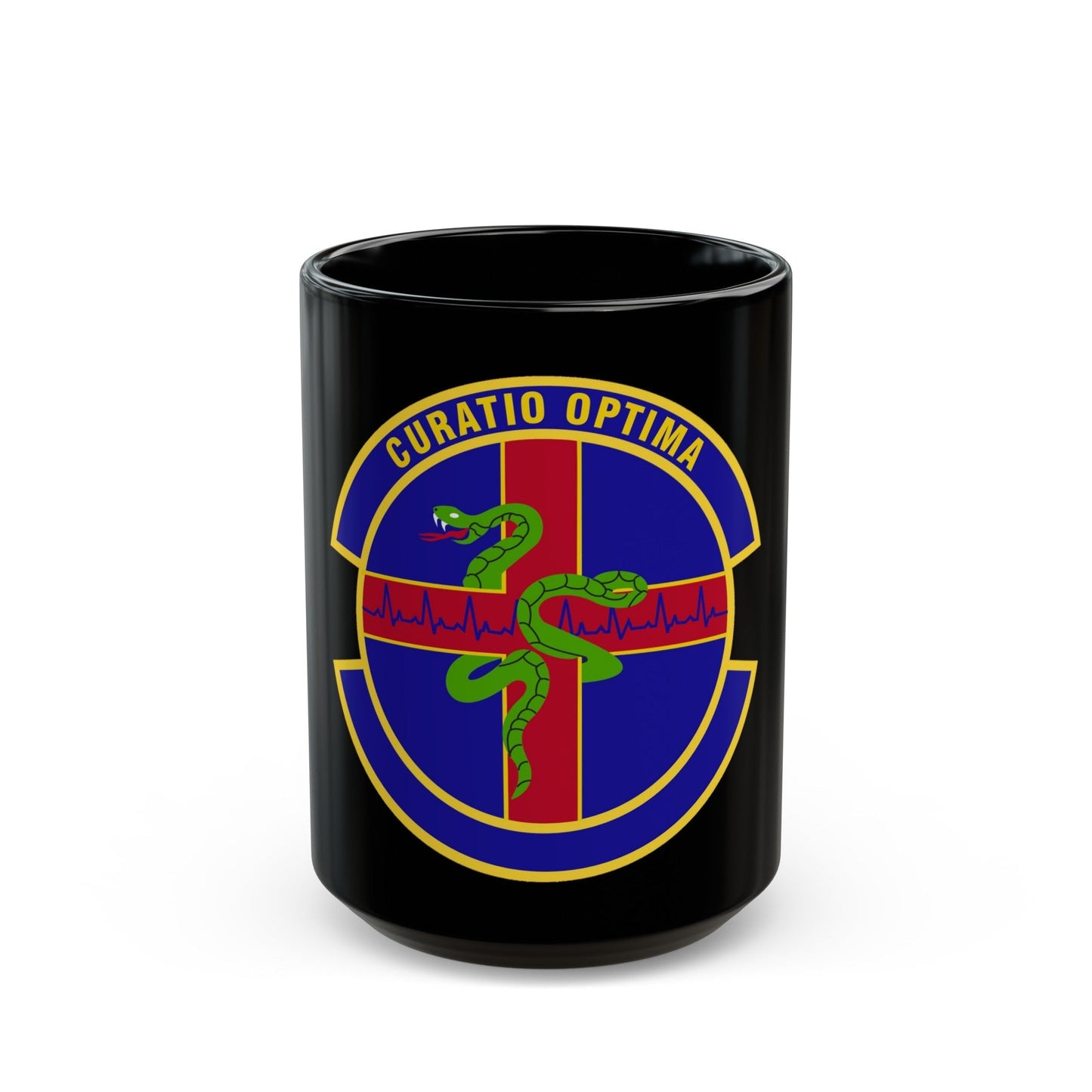 412 Healthcare Operations Squadron AFMC (U.S. Air Force) Black Coffee Mug-15oz-The Sticker Space