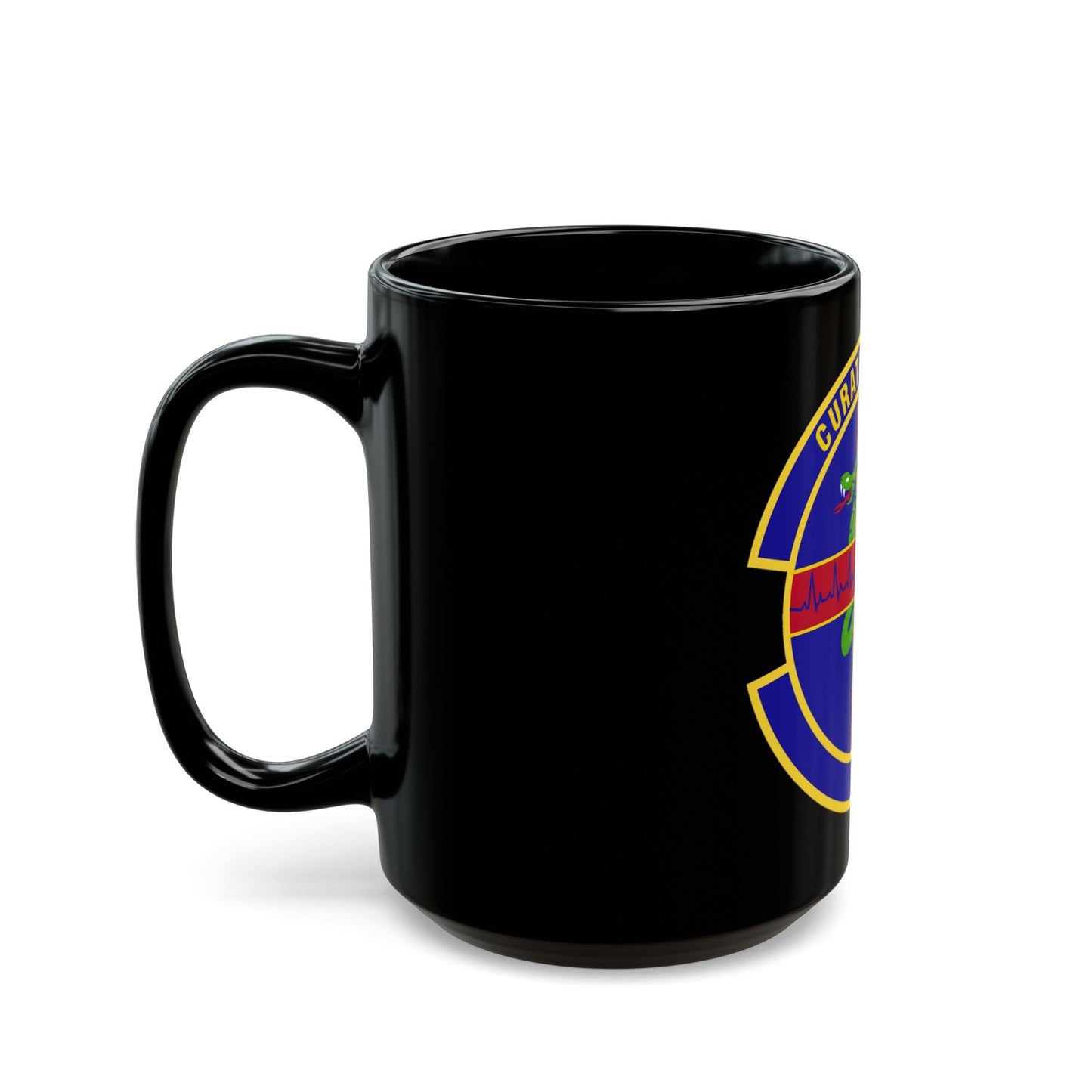 412 Healthcare Operations Squadron AFMC (U.S. Air Force) Black Coffee Mug-The Sticker Space