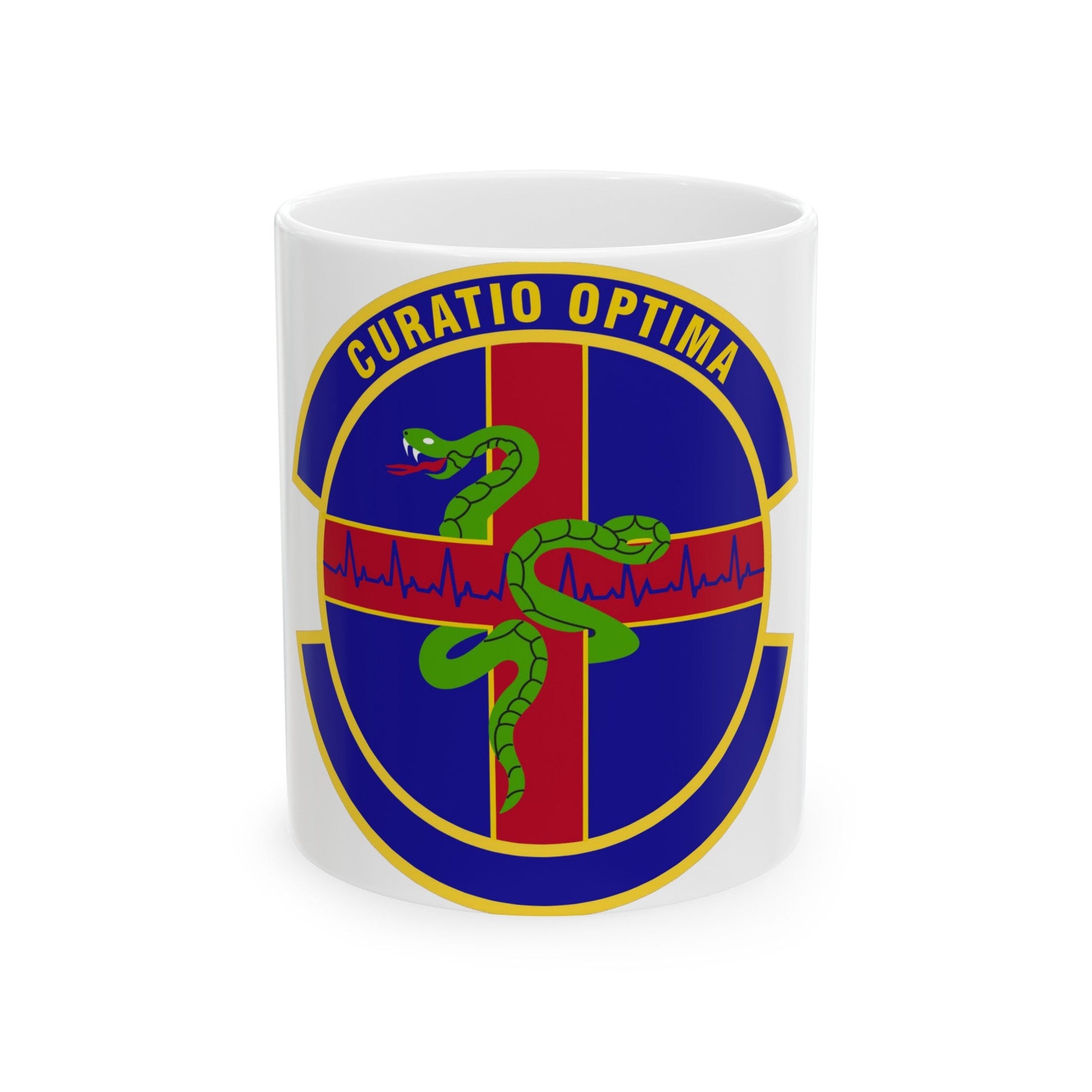 412 Healthcare Operations Squadron AFMC (U.S. Air Force) White Coffee Mug-11oz-The Sticker Space