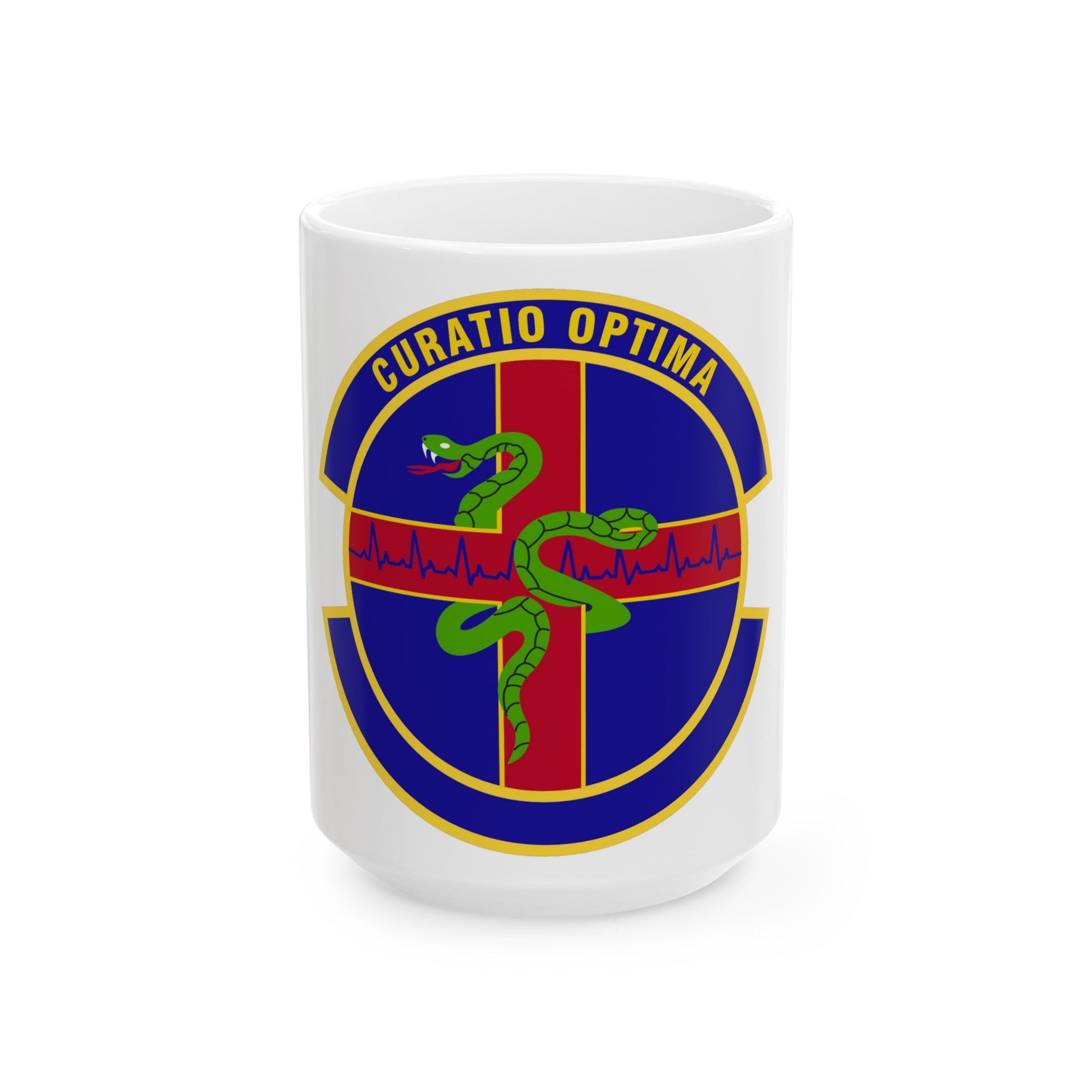 412 Healthcare Operations Squadron AFMC (U.S. Air Force) White Coffee Mug-15oz-The Sticker Space