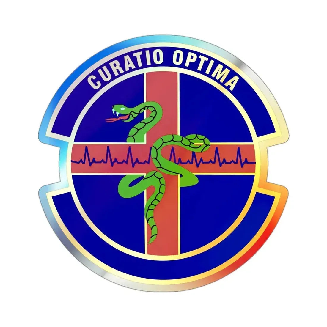 412 Healthcare Operations Squadron AFMC (U.S. Air Force) Holographic STICKER Die-Cut Vinyl Decal - The Sticker Space