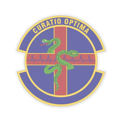 412 Healthcare Operations Squadron AFMC (U.S. Air Force) STICKER Vinyl Kiss-Cut Decal 3 Inch Transparent - The Sticker Space