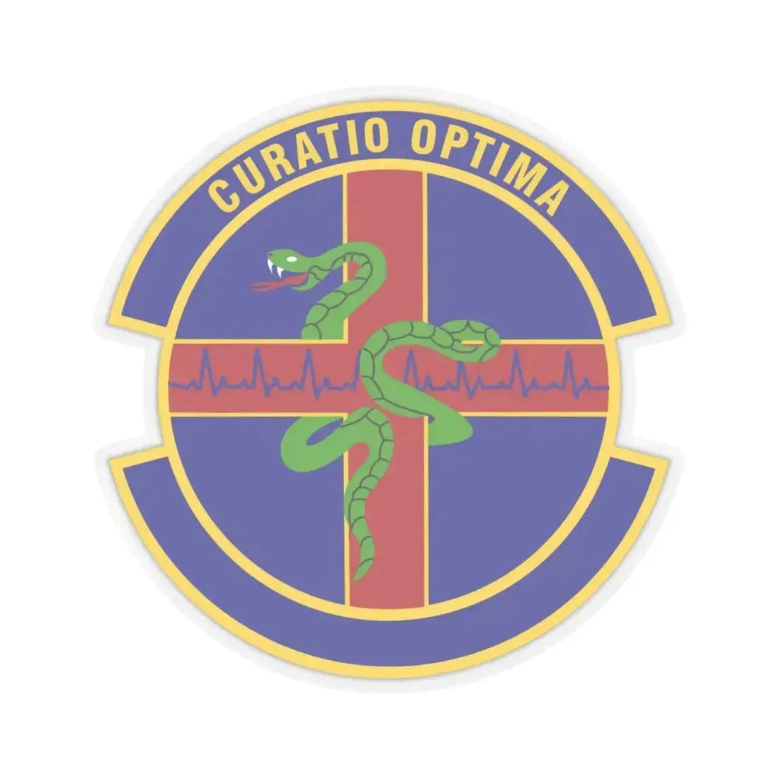412 Healthcare Operations Squadron AFMC (U.S. Air Force) STICKER Vinyl Kiss-Cut Decal 4 Inch Transparent - The Sticker Space