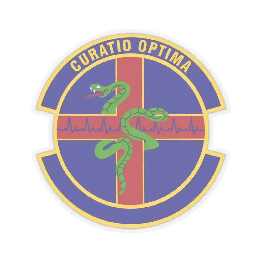 412 Healthcare Operations Squadron AFMC (U.S. Air Force) STICKER Vinyl Kiss-Cut Decal 6 Inch Transparent - The Sticker Space