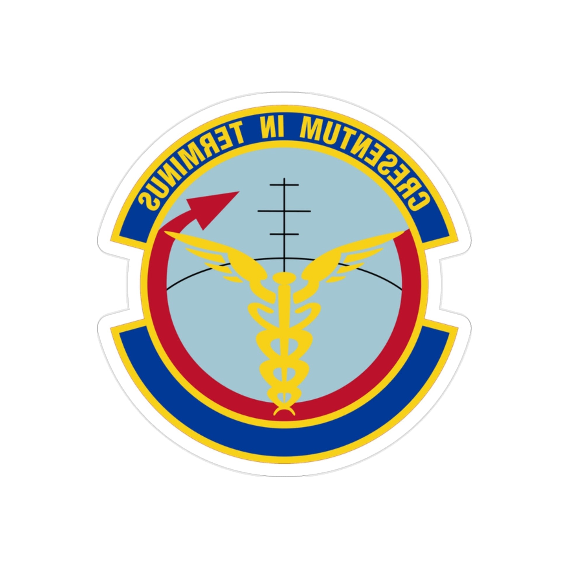 412 Operational Medical Readiness Squadron AFMC (U.S. Air Force) REVERSE PRINT Transparent STICKER-2 Inch-The Sticker Space