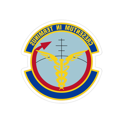 412 Operational Medical Readiness Squadron AFMC (U.S. Air Force) REVERSE PRINT Transparent STICKER-3 Inch-The Sticker Space