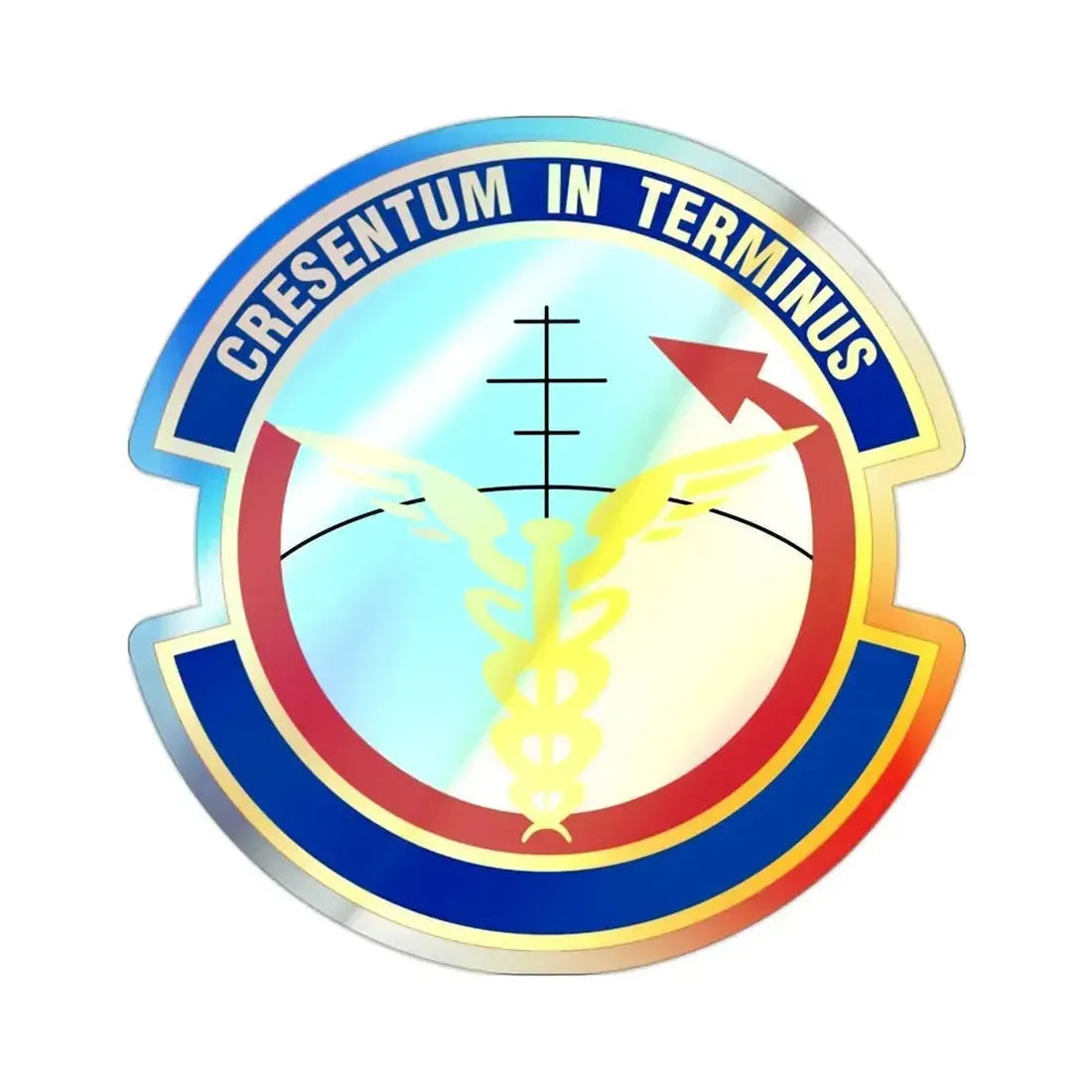 412 Operational Medical Readiness Squadron AFMC (U.S. Air Force) Holographic STICKER Die-Cut Vinyl Decal 2 Inch Holographic - The Sticker Space