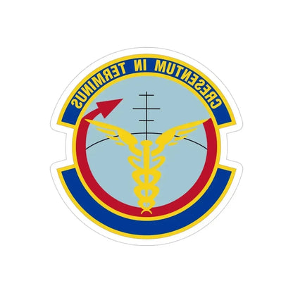 412 Operational Medical Readiness Squadron AFMC (U.S. Air Force) REVERSE PRINT Transparent Die-Cut STICKER - The Sticker Space