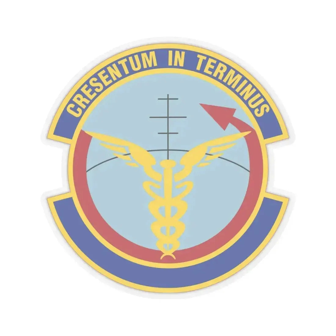 412 Operational Medical Readiness Squadron AFMC (U.S. Air Force) STICKER Vinyl Kiss-Cut Decal 3 Inch Transparent - The Sticker Space