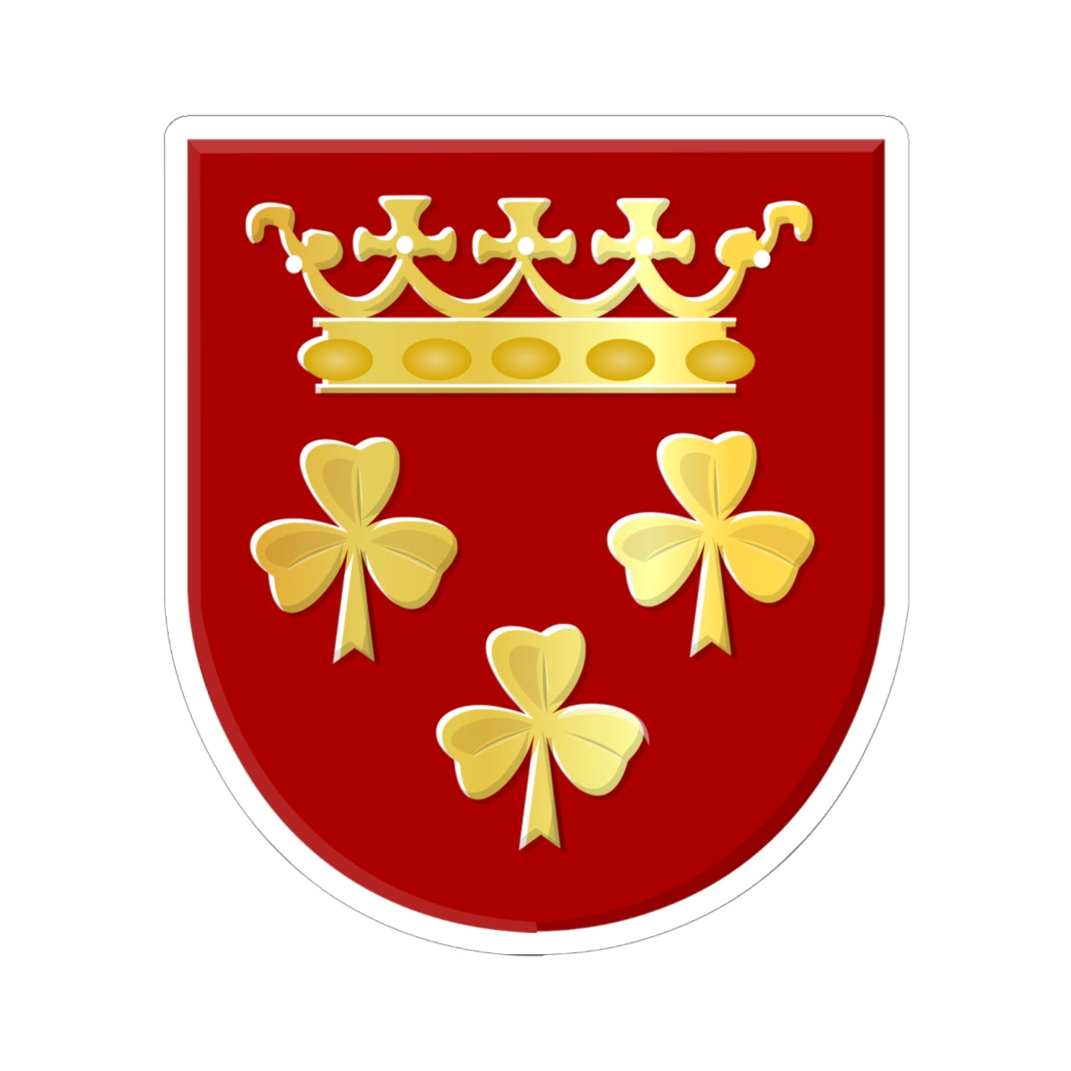 Akkrum wapen (Netherlands) (Coat of Arms) STICKER Vinyl Kiss-Cut Decal