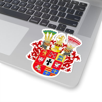 Armoiries de Jean-Frédéric de Holstein-Gottorp 1579-1634 (Denmark) (Coat of Arms) STICKER Vinyl Kiss-Cut Decal