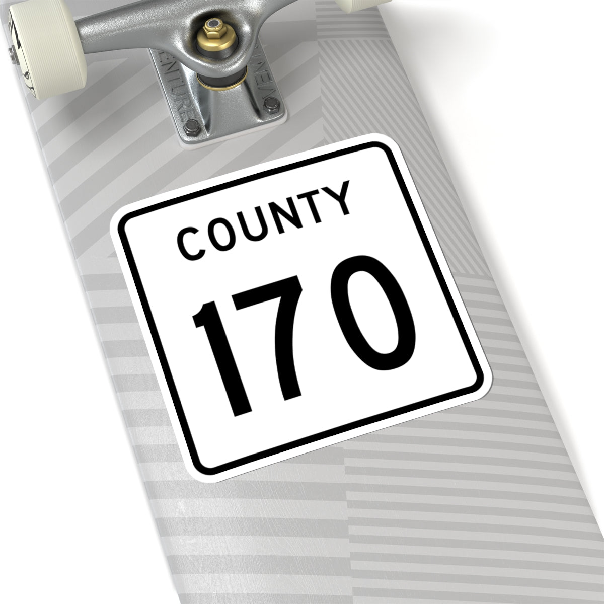 County 170 square (Minnesota) (Road Sign) STICKER Vinyl Kiss-Cut Decal