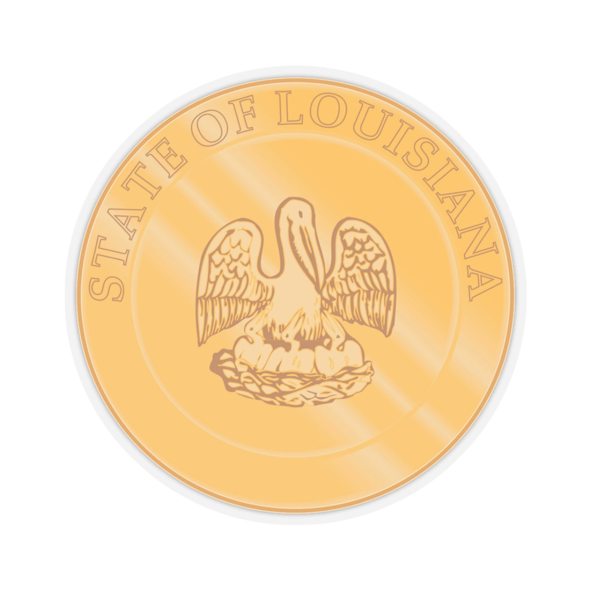 Seal of the State of Louisiana 1902 2006 - STICKER Vinyl Kiss-Cut Decal