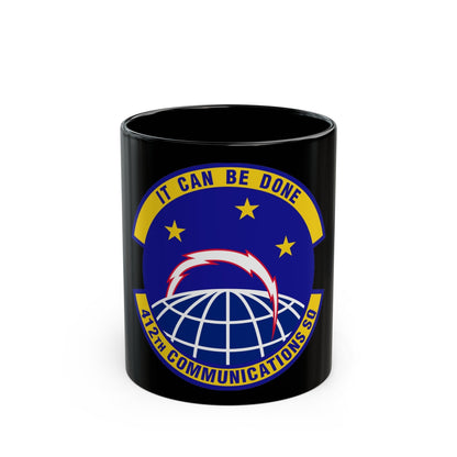 412th Communications Squadron (U.S. Air Force) Black Coffee Mug-11oz-The Sticker Space