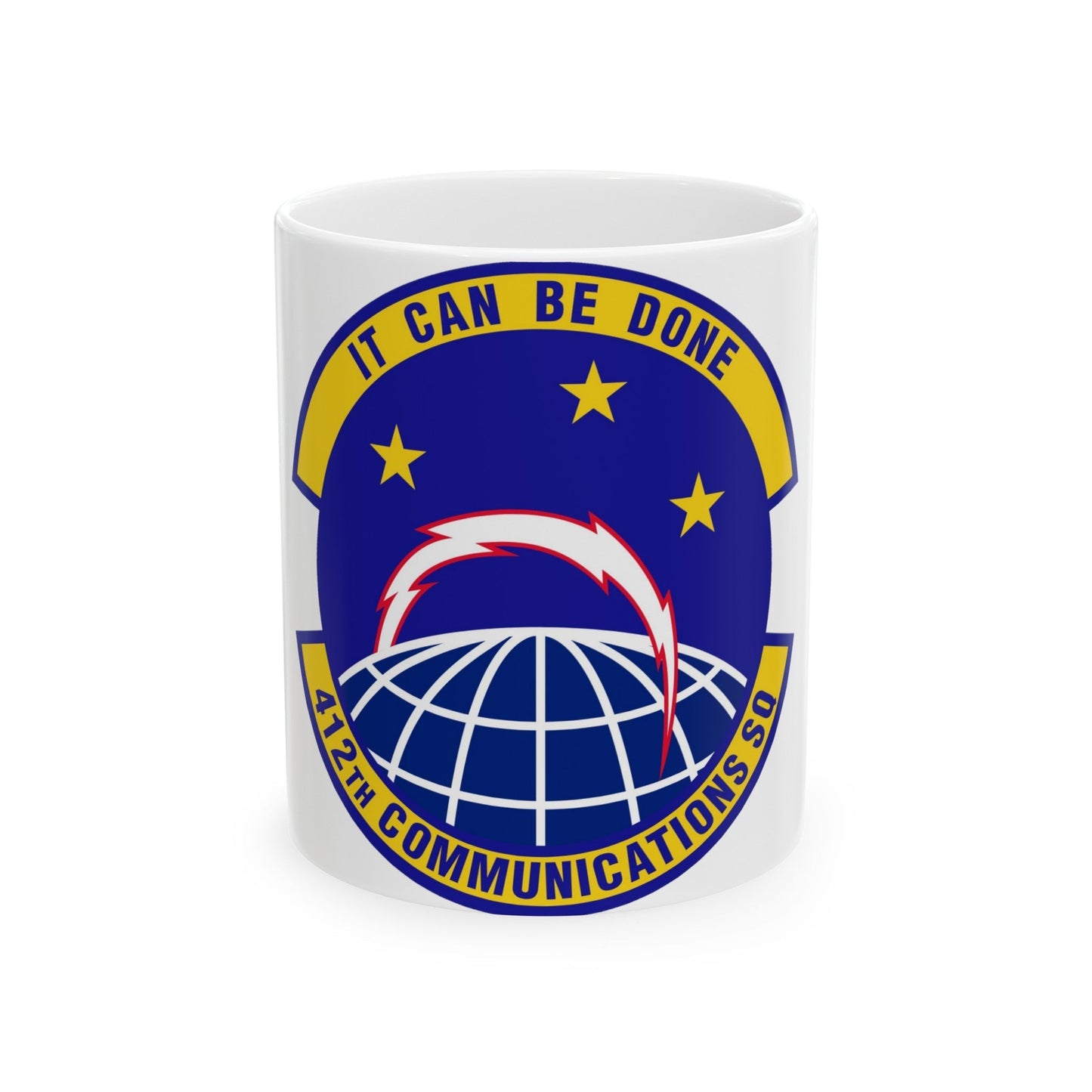 412th Communications Squadron (U.S. Air Force) White Coffee Mug-11oz-The Sticker Space