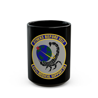 412th Medical Support Squadron (U.S. Air Force) Black Coffee Mug-15oz-The Sticker Space