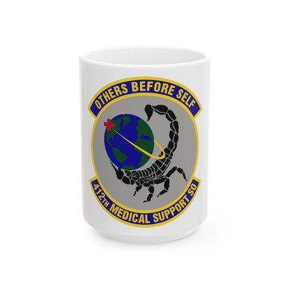 412th Medical Support Squadron (U.S. Air Force) White Coffee Mug-15oz-The Sticker Space